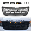 2012-2015 Explorer Bumper Grill W/Lights ABS Front Upper Grill Replacement Generic