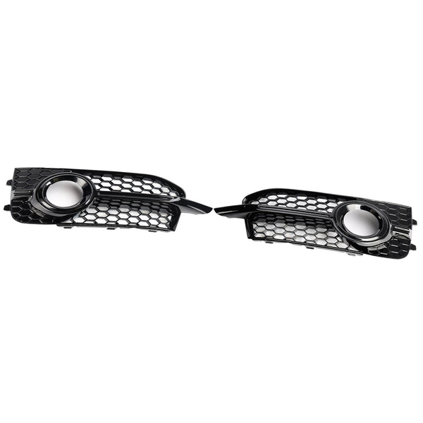 2011-2014 Audi A1 8X S-Line 2PCS Front Bumper Fog Light Cover Grille Grill 8X0807682B 8X0807681B Generic