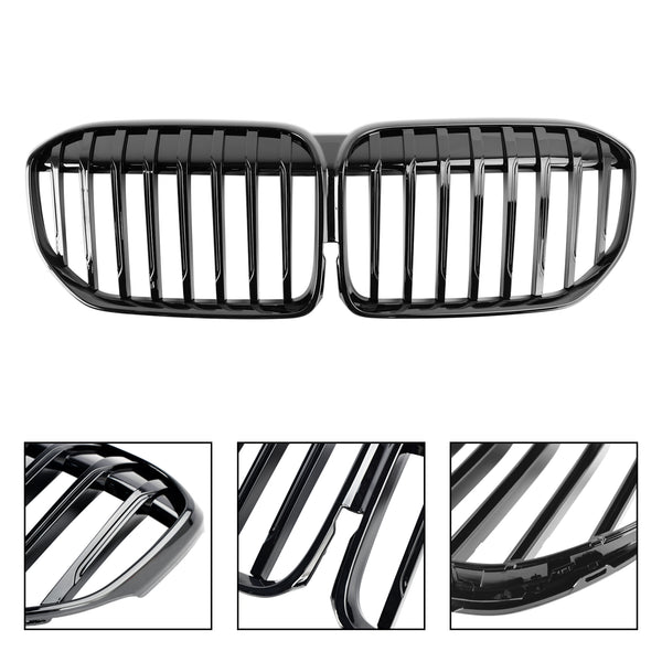 2019-2022 BMW 7 Series G11 G12 Gloss Black Front Grill Grille Single Slat Generic