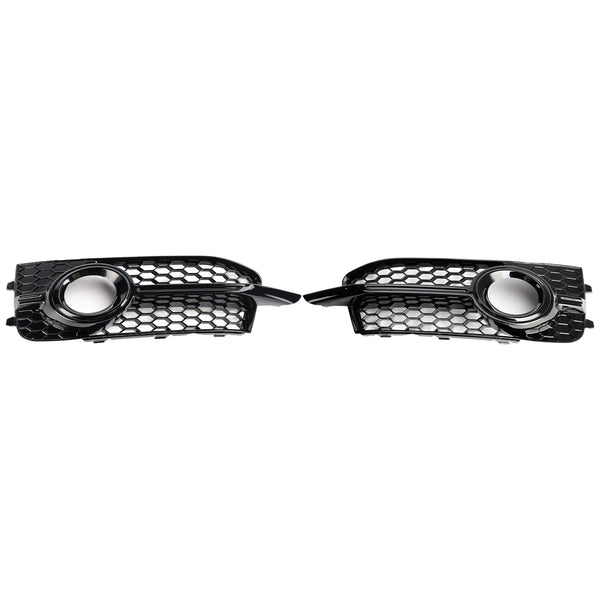 2011-2014 Audi A1 8X S-Line 2PCS Front Bumper Fog Light Cover Grille Grill 8X0807682B 8X0807681B Generic