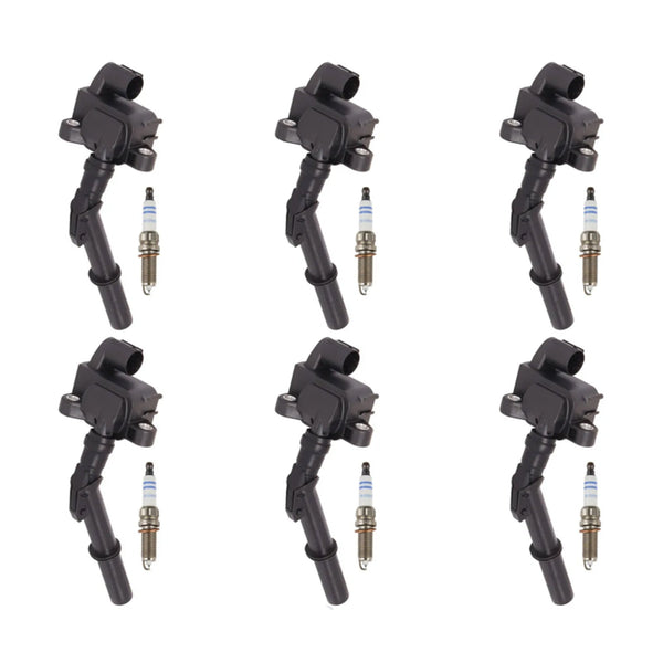 2011-2012 Mercedes-Benz CL63 S63 AMG V12 6.0L 6x Ignition Coil +Spark Plug UF741 A2769063700 Generic