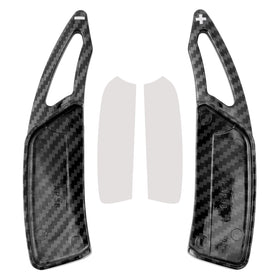 Carbon Look Steering Wheel Paddle Shifter Extension For Peugeot 17-23
