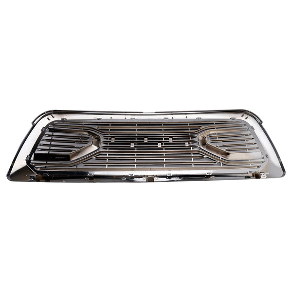 Dodge Ram 1500 2009-2012 Chrome Front Bumper Grill Grille W/ Led Light
