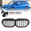 09.2019-2021 BMW X1 F48 F49 Dual Slat Gloss Black Front Kidney Grille Grill Generic