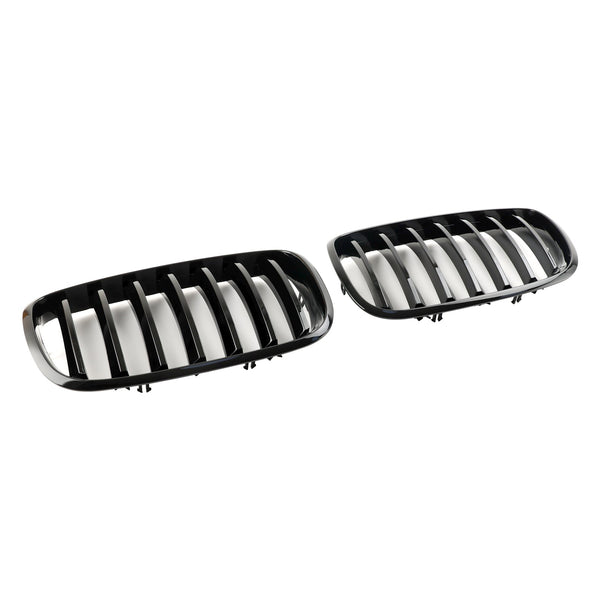 2009-2013 BMW X5 M (E70) Front Bumper Kidney Grille Grill Gloss Black 51137157687 51137305589 Generic