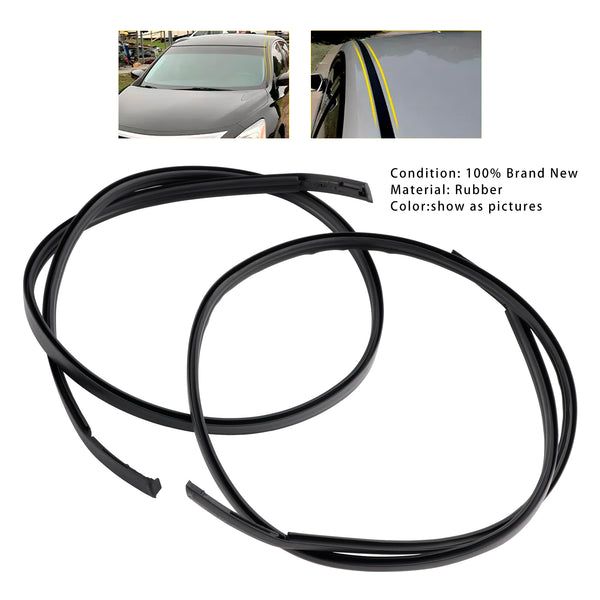 2013-2018 Nissan Altima 2Pcs Roof Drip Molding Trim Left & Right Side Rubber 73853-3TA0A Generic