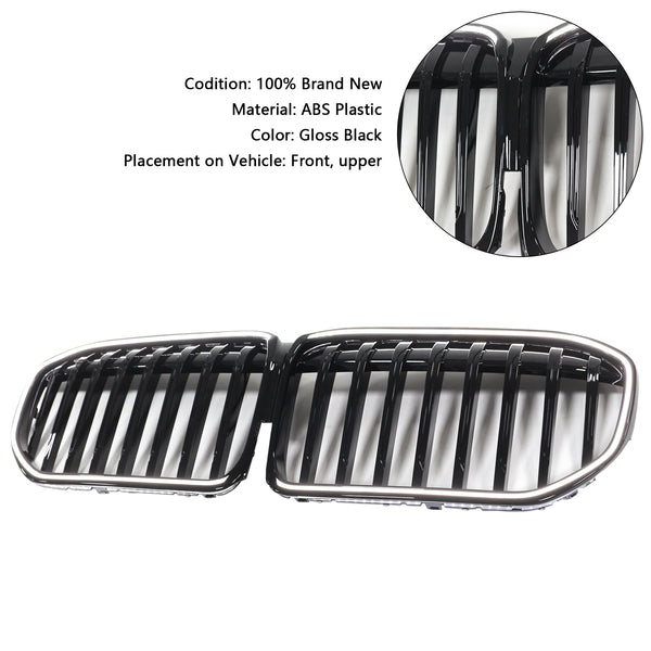 2019-2022 BMW 7 Series G11 G12 Single Slat Gloss Black Front Grill Grille Generic