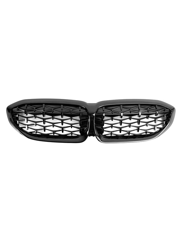 2019-2022 BMW 3 Series G20 G28 Diamond Black Kidney Grille Grill 51138072085 Generic