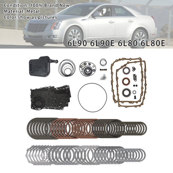 2006-2020 GMC YUKON XL 1500 6 SP R/4WD V8 5.3L 6.0L 6.2L Transmission Master Rebuild Kit 6L80E 6L80 Generic