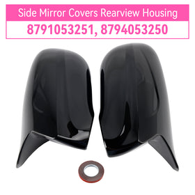 Side Mirror Covers Rearview Housing Black for Lexus IS250 IS350 2006-2012