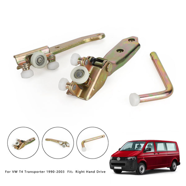 1990-2003 VW T4 Transporter RHD Left Sliding Door Bottom Middle Top Rollers Generic