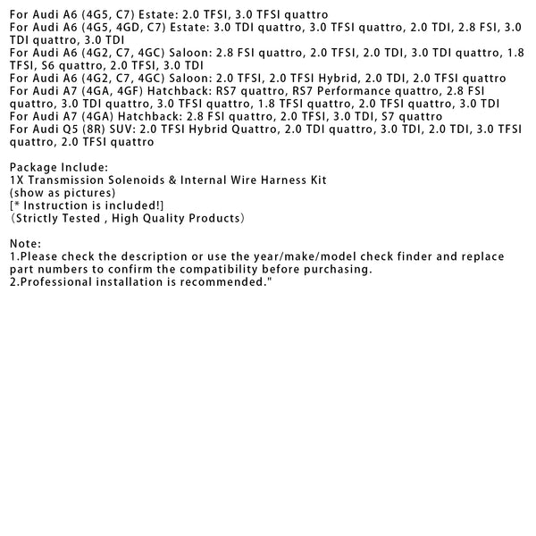 0B5 Mechatronics Repair Board  Transmission Harness Kit For Audi Tronic S4-7