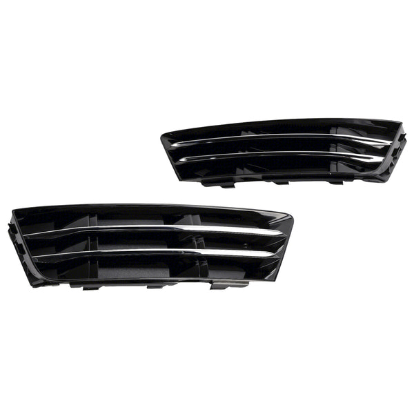 2016-2018 Audi A4 B9 Standard Version into RS4 Style 2PCS Front Fog Light Grille Lower Bumper Grill 8W0 807 681 R 8W0 807 682 R Generic