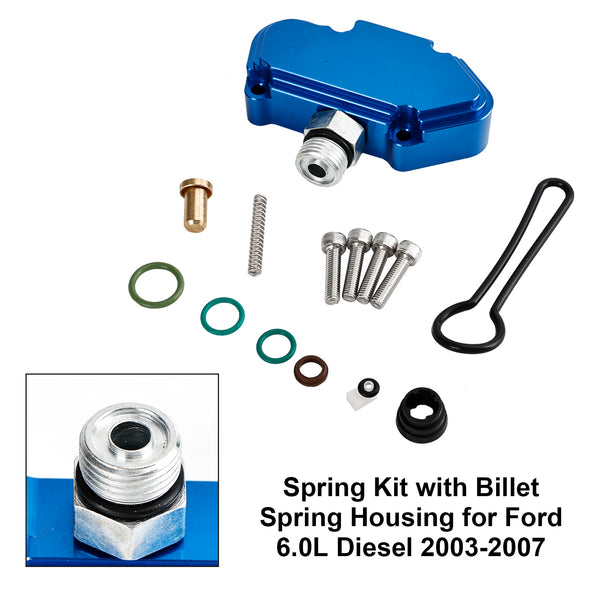 2003-2007 Ford 6.0L Diesel F-series and Excursion Spring Kit with Billet Spring Housing Generic