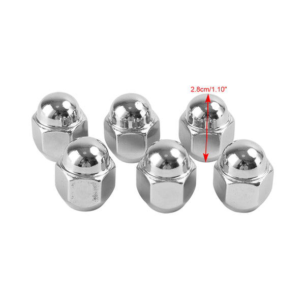 Nissan Patrol GQ Y60 GU Y61 Ford Maverick 6PCS Chrome Wheel Nut 40224V5500 40224-V5500 Generic