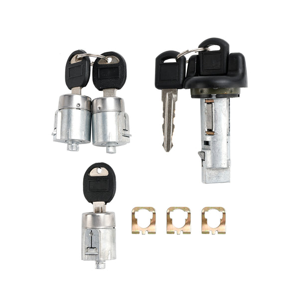 1998-1999 Chevy Suburban/Tahoe Ignition Switch Cylinder & 3 Door Lock Set W/2 Keys 703935 702674 597749 Generic