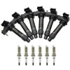 2010-2011 Cadillac SRX V6 3.0L 6PCS Ignition coil+6PCS Spark Plug UF569 D515C 12610626 12618542 Generic