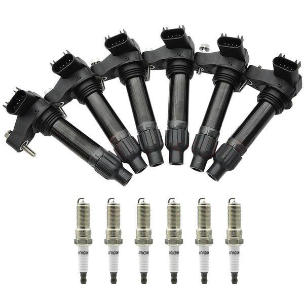 2015-2016 Chevrolet Colorado V6 3.6L  6PCS Ignition coil+6PCS Spark Plug UF569 D515C 12610626 12618542 Generic