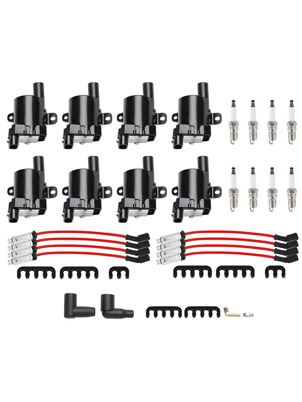 2004 Buick Rainier 5.3L 8Pack Ignition Coil+Spark Plug+Wires Set UF262 C1251 D585 5C1082 Generic