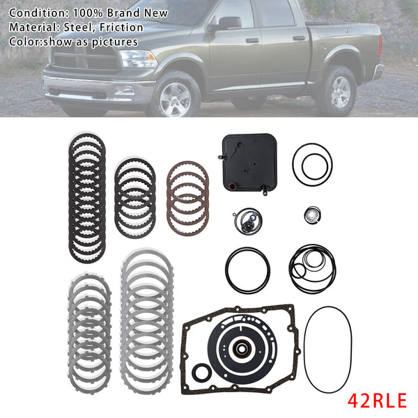 2003-UP JEEP/DODGE/RAM/CHRYSLER/MITSUBISHI 4 SPEED ONLY Transmission Super Master Rebuild Kit Filter Gaskets Bushing Plates 42RLE Generic