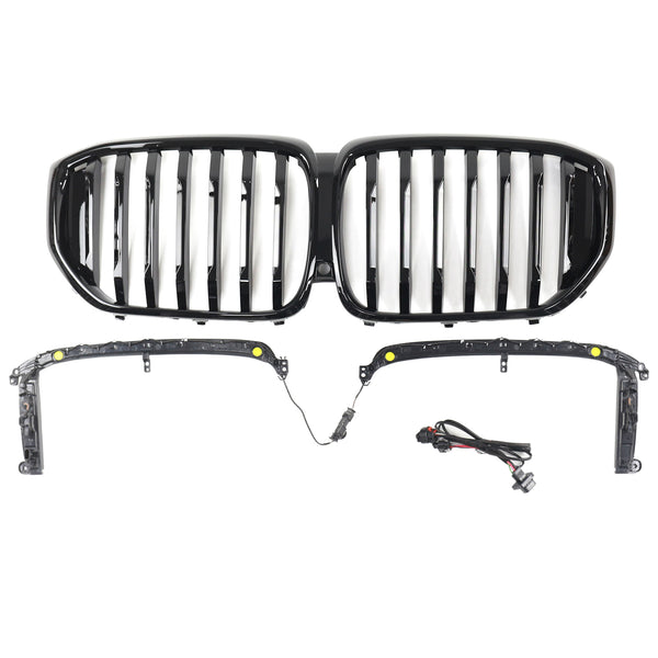 2019-2022 BMW X5 G05 M-Performance Gloss Black Front Kidney Grille Grill 51137454887 Generic