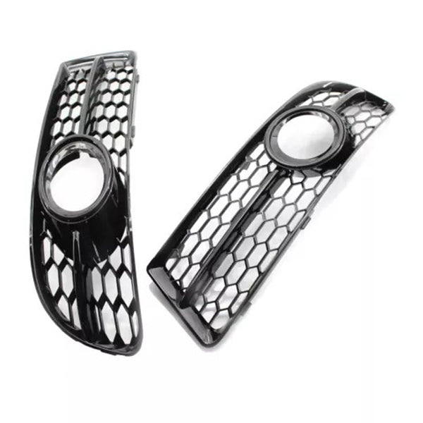 2005-2008 Audi A4 B7 S-Line S4 Front Bumper Honeycomb Fog Light Grille 8E0807681F 8E0807682F Generic
