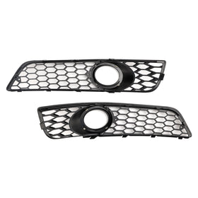 2009-2013 Audi A3 8P Standard Version Honeycomb Bumper Front Fog Light Grill Grille Cover Generic