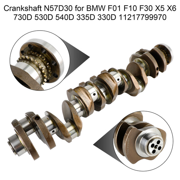 Crankshaft N57D30 11217809375 for BMW F01 F10 F30 X5 X6 730D 530D 540D 335D 330D Generic