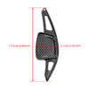 Carbon Look Steering Wheel Paddle Shifter Extension For Audi A3 A4 A6