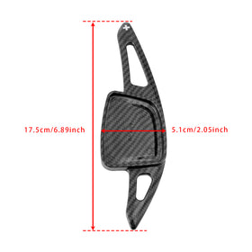 Carbon Look Steering Wheel Paddle Shifter Extension For Audi A3 A4 A6