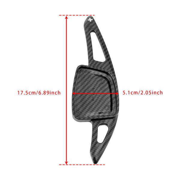 Carbon Look Steering Wheel Paddle Shifter Extension For Audi A3 A4 A6
