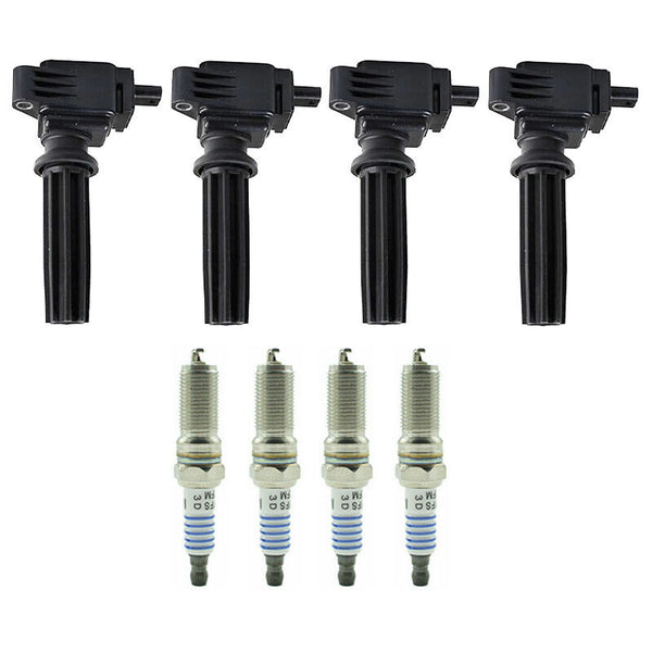 2012-2015 Ford Explorer XLT Sport Utility 4-Door 4X Ignition Coils+Spark Plugs UF670 Generic