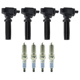 2015-2017 Ford MKZ Black Label Hybrid Sedan 4-Door 4X Ignition Coils+Spark Plugs UF670 Generic