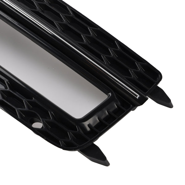 2013-2015 AUDI A4 S-line S4 2PCS Bumper Fog Light Lamp Cover Grille 8K0 807 682M 8K0 807 681 L Generic