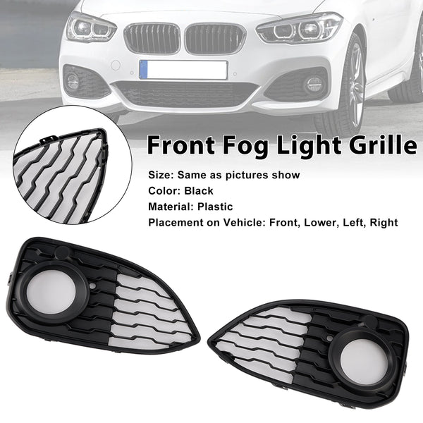 2015-2019 BMW 1 SERIES F20 F21 LCI 2PCS Fog Light Cover Grille 51118060282 51118060281 Generic