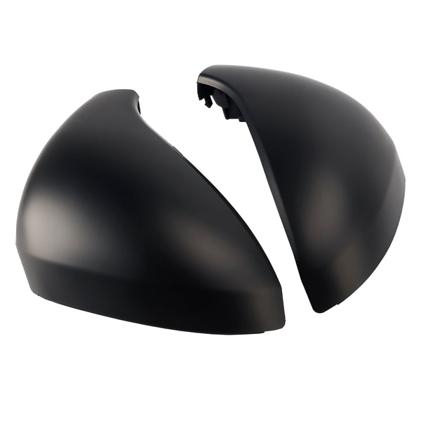 Side Mirror Covers Rearview Housing Matte Black for Peugeot 207 Hatchback
