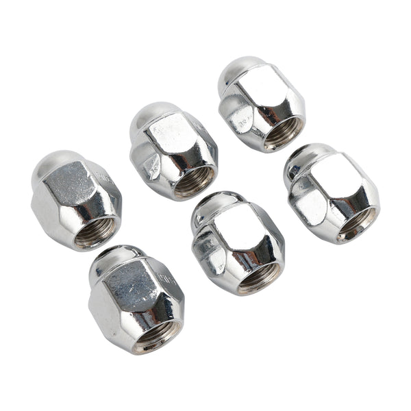 Nissan Patrol GQ Y60 GU Y61 Ford Maverick 6PCS Chrome Wheel Nut 40224V5500 40224-V5500 Generic