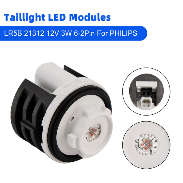 PHILIPS LR5B Taillight LED Modules 12V 3W 6-2Pin LR5B 21312 Generic