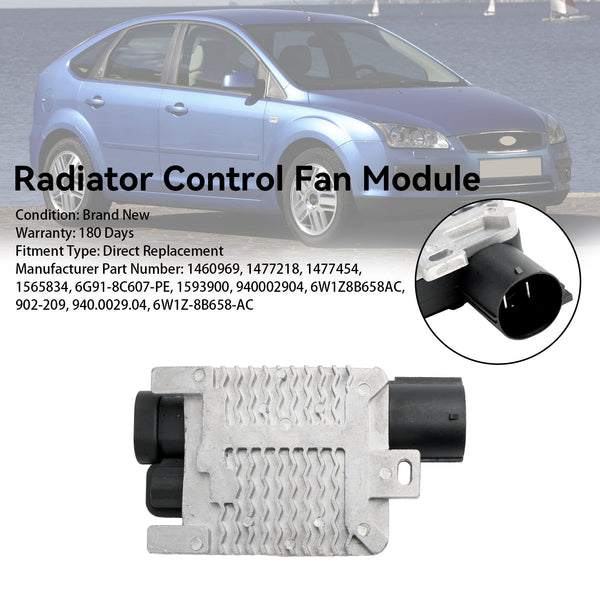 2006-2014 Ford S-Max WA6 MPV Radiator Control Fan Module 1477218 1565834 1477454 Generic