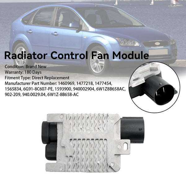 Radiator Control Fan Module 1477218 Fit Ford Focus MK II/IV 6W1Z8B658AC Generic