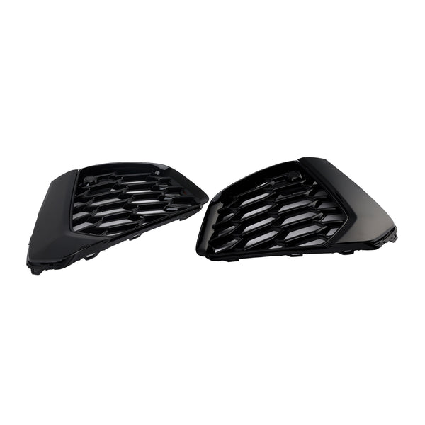 Audi A3 S-line 2021-2023 Black Front Honeycomb Fog Light Grill Cover