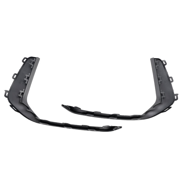 2PCS Front Fog Light Lamp Trim Fit Audi A6 C8 S-Line S6 2019-2023 Gray