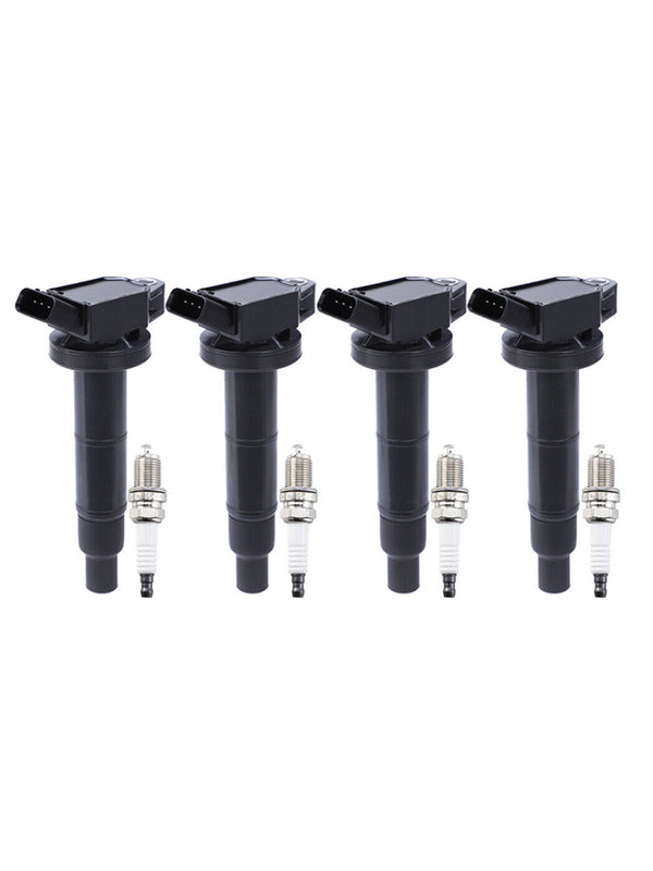 2010-2012 Lexus HS250H L4 2.4L 4PCS Ignition Coil+Spark Plug UF333 UF494 C1330 90919-02244 Generic