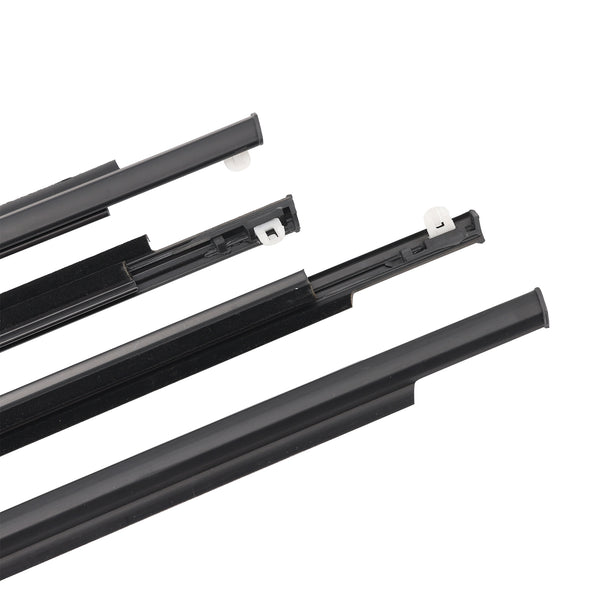 4PCS Door Glass Belt Outer Molding Weatherstrip For Toyota Prius 2004-2009