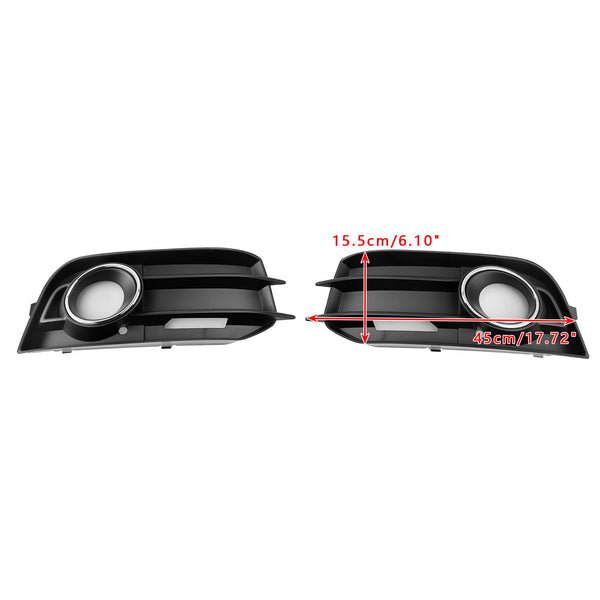 2011-2014 AUDI A1 8X 2PCS Fog Light Grille Front Bumper Grill Cover 8X0807681A 8X0807682A Generic