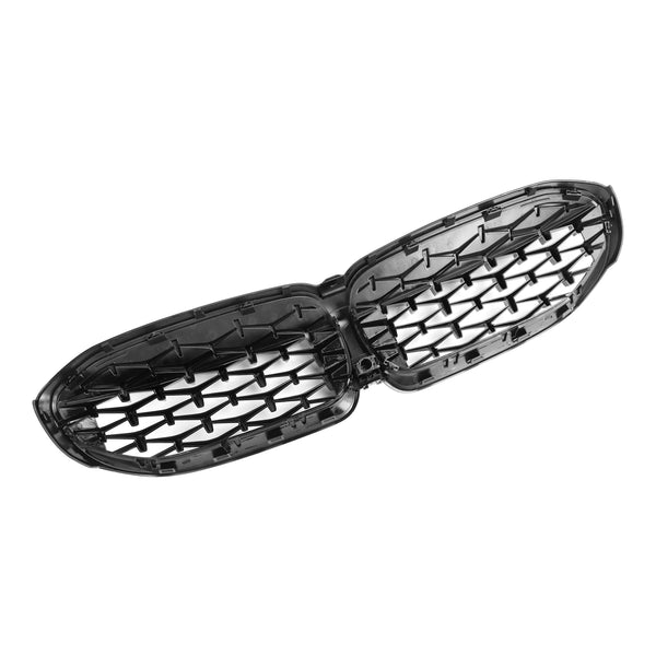 2019-2022 BMW 3 Series G20 G28 Diamond Black Kidney Grille Grill 51138072085 Generic