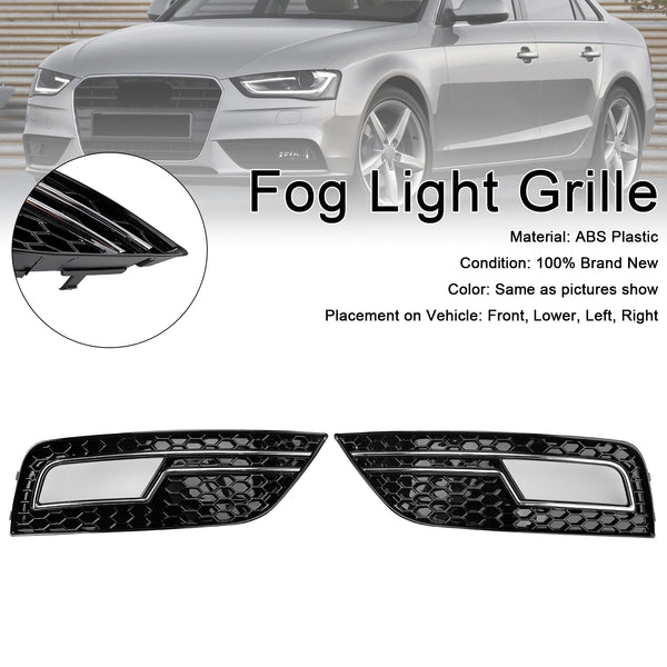 2013-2015 Audi A4 B8.5 Chrome Fog Light Cover Grille 8K0807681K 8K0807682K Generic