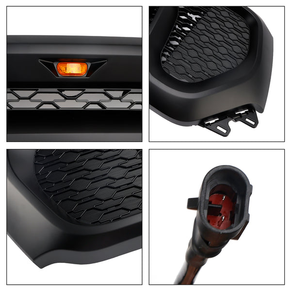 Dodge Ram 1500 2019-2024 Black Front Honeycomb Upper Hood Grille Gril