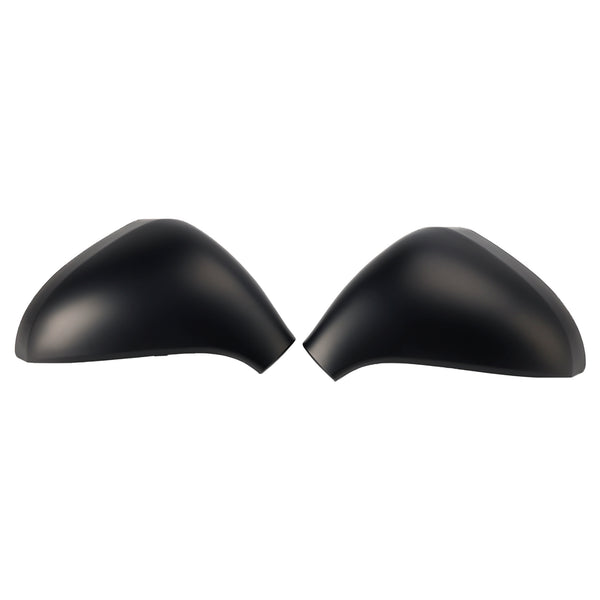 Side Mirror Covers Rearview Housing Matte Black for Peugeot 207 Hatchback