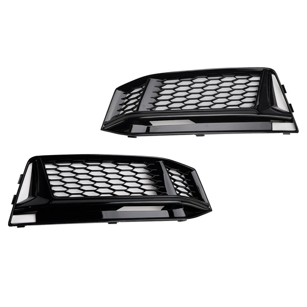 2016-2018 Audi S4 / A4 S-Line B9 2PCS Fog Light Cover Grille 8W0 807 681 K 8W0 807 682 K Generic